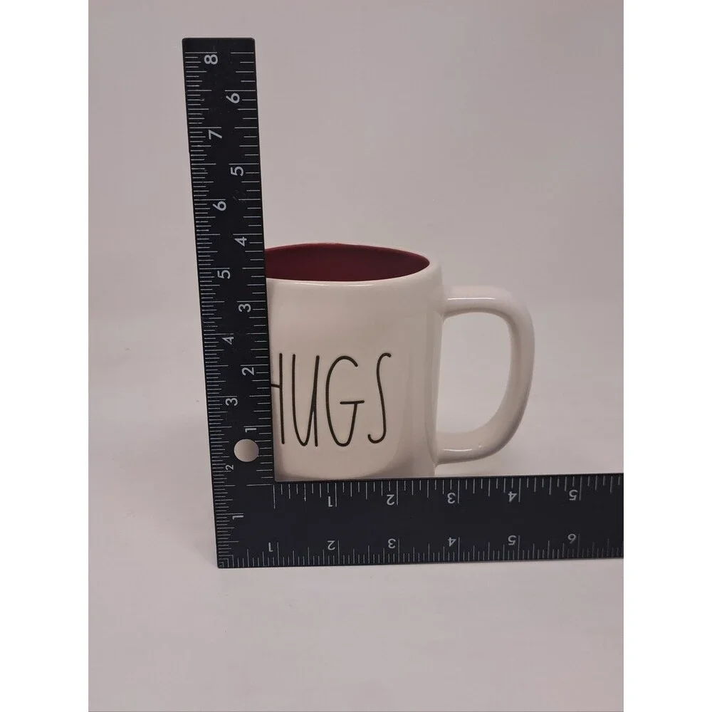 Rae Dunn Mug Artisan Collection Hugs Kissses Coffee Cup Drinkware Gift HQ